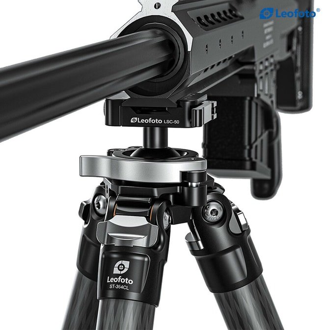 Leofoto ST-364CL Carbon-Dreibeinstativ mit Gewehraufnahme – Bild 5