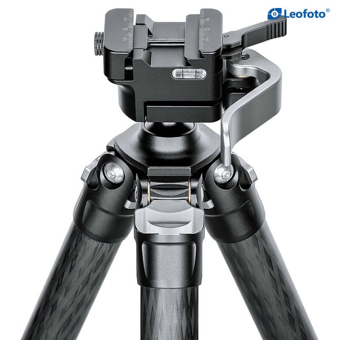 Leofoto SA-404C Carbon-Dreibeinstativ und Gewehraufnahme MA-30L – Bild 3