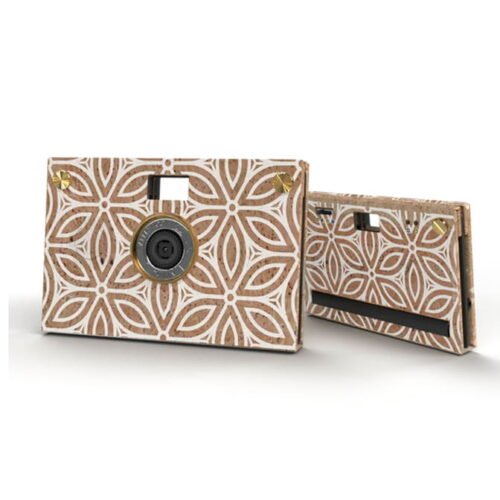Paper Shoot Camera Bundle – Cork Case – Brick Lattice
